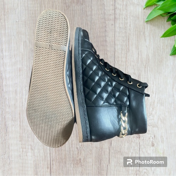 H & M Boots- Black and Gold great condition size 39 - Picture 2 of 4